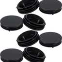 8Pcs Rubber Plug, Round Plastic Cap, Plastic Plugs for Round Holes Pipe Caps, Hardware Plugs End Caps for Rounds Metal Tube or Car Wiring Furniture