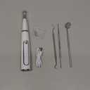 Dog Tartar Remover for Teeth, Dog Teeth Cleaning Kit with LED Light and 5 Modes, Teeth Cleaner for Dogs and Cats,White