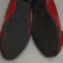 Feversole Women's Round Toe Cute Bow Trim Ballet Flats (8, Retro Red Patent Tri-bow)