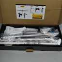 LED Desk Lamp for Home Office, Eye Caring Architect Desk Light with Remote, Dual Screen Computer Monitor Light with Stepless Dimming, Stepless Color Temp, Memory Function for Study, Dark Black