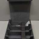 Card Storage Box for Trading Cards, 1800+ PU Leather Commander Card Deck Case, Magnetic Closure Card Holder Fits for Magic Game Cards (Black) (A1-Black&Grey)