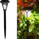 Crosslight Solar Powered Pathway Lights (2 Pack) - Outdoor LED Lights, Waterproof for Garden, Yard, Patio, Lawn, Walkway - Decorative Ground Stake Lighting | White