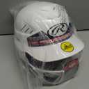 Rawlings | COOLFLO Batting Helmet with Facemask | Fastpitch Softball | One Size Fits Most (6 1/2  7 1/2) (Matte White)
