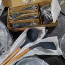 Pots and Pans Piece Nonstick Cookware, Granite Cooking Set with Frying Pans, Gray