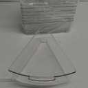 Lazy Susan Organizer Bins,10.2x 9.4x 4, 26" Diameter Clear Durable Kitchen Cabinet Storage Bin Set with Handle, Food Safe, Non-Slip Pads, BPA Free (8 Pcs)