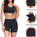 wirarpa Women's Modal Boy Shorts Panties Soft Microfiber Boxer Briefs Underwear 4 Pack (Black, XXXL)
