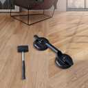FCHO Glass Suction Cups Heavy Duty Aluminum Handle Holder Hooks to Lift Large Glass/Moving/Pad for Lifting/Dent Fixer (2 Pack)