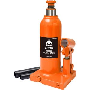Jack Boss Bottle Jack 4 Ton (8,000 LBs) Hydraulic Car Jack, Fit for Auto Truck Repair and House Lift, Orange