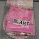 Zubebe 120 Pcs Pink Christmas Gingerbread Man Party Supplies Decorations Disposable Tableware Paper Plates Napkin Cups Dinnerware for Gingerbread House Candy Birthday Decorations, Serves 24 Guests