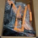 Plant Caddy with Wheels, Heavy Duty Plant Dolly Cart with Adjustable Grabbing Arm and Suction Cups for Plant Pots, Garden Pot Mover Trolley Cart with Strap, Ideal for Indoor and Outdoor Use, Orange