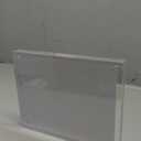 HELPLEX Acrylic Frames, 2 Pack 8x10, 24mm Thicker Frameless Clear Frame, Double Sided Magnetic, Free Standing Desktop Display