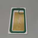 Miracase Glass Series Designed for iPhone 15 Plus Case 6.7',Full-Body Military Drop Proof 15 Plus Phone Case Cover with Built-in 9H Tempered Glass Screen Protector, Green