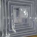 8 Pcs White Acrylic Boxes for Display as Buffet Risers and Stands, Food Risers for Party, Table, Stands, including 10", 9", 8", 7", 6", 5", 4", 3" (Large, 8Pcs, White)