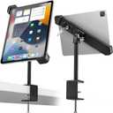 Anti-Theft Retail Kiosk Tablet Stand - [Dual Security Lock] 360 Swivel Locking iPad POS Stand Holder, for 7-11" iPad Pro/Air/Mini, Galaxy Tab, Surface, for Store Display Office Kitchen Desktop