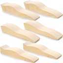 6 Pcs Derby Car Kit Body Blocks, Pinewood Block Race Pre-Cut Car Body Blocks with Pre-drilled Axle Holes for DIY Shape Paint Race Cars Racing (Wheels & Axles Not Included) (Creative Style)