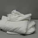 Bedsure White Duvet Cover Queen Size - 3 Pieces Prewashed Cotton-Like Extra Soft Bedding Set, Includes 1 Duvet Cover 90x90 Inches with Zipper Closure & 2 Pillow Shams, Comforter Not Included