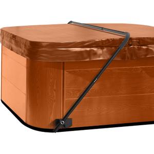 Cover Lifter,Low Mount Spa Cover Lift,Hot Tub Cover Lifter with Durable Reinforced Brackets,Black Coated Adjustable Width,Fit for Most Spa Hot Tubs,Hot Tub Width Up to 72"