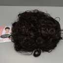 Short Brown Curly Wig with Bangs Wigs for Women Brown Bob Curly Shaggy Synthetic Full Natural Looking Daily Paty Halloween Wig