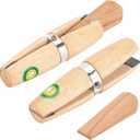 PH PandaHall 2 Pack Wooden Ring Clamp Ring Jewelers Holder Benchwork Hand Tool for Polishing Repairing Rings Vice With Wedge Lock Wedge Leather Stone Setting Engraving Jewelry Making Tool Valentine