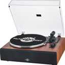 Vinyl Record Player with Speakers,High Fidelity Turntables for Vinyl Records with Magnetic Cartridge AT-3600L,Bluetooth Playback Built-in Phono Preamp,Belt Drive 2-Speed