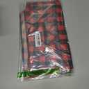 Artoid Mode Red and Black Buffalo Plaid Let It Snow Table Runner, Seasonal Winter Christmas Holiday Kitchen Dining Table Decoration for Indoor Outdoor Home Party Decor 13 x 108 Inch