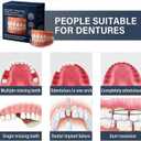 Moldable False Teeth, Silicone Dentures, Men and Veneers Teeth for Women - Upper and Lower Matching Set, Convenient and Quick, Suitable for Daily, Party