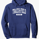 Track Dad Saying / Running Hurdles Meet Parent Support Team Pullover Hoodie Medium