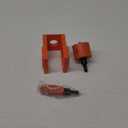 Door Lock Installation Kit, with 1 inch Hole Saw (2 inch Depth) & 2-1/8 inch Hole Saw (1.5 inch Depth) and Jig, for Drilling Wood and Metal Door, Installing Deadbolt and Knob, Orange