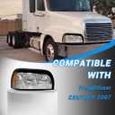 Headlights Assembly For Freightliner Century 2004 2005 2006 2007 2008 2009 2010 2011 2012 2013 2014 2015 Pair Set Halogen Headlamp SAE/DOT Approved，Black Color