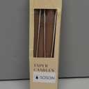 Simply Soson Taupe Taper Candles 10 inch Dripless, Set of 4, Dripless Taper Candle Sticks, Tall Candlesticks Long Burning Perfect for Dinner, Wedding, Party or Christmas Tapered Candles Decor
