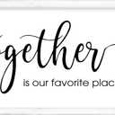 24 x 12 Inch Farmhouse Together Family Wall Decor, Rustic Wooden Together Wall Art for Living Room, Blessed Wooden Sign for Home Decor, Perfect Family Wall Decor for living room Creating Warmth and Togetherness