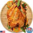 Sholramo Thanksgiving Turkey Platter Large Bamboo Turkey Tray Fruit, Bread, Salad Plate, Round Wood Charcuterie Pizza Tray Perfect for Holiday Dinners, Size 15.7" X 15.7"