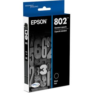 EPSON 802 DURABrite Ultra Ink Standard Capacity Black Cartridge (T802120-S) Works with WorkForce Pro WF-4720, WF-4730, WF-4734, WF-4740