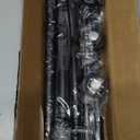 ENJOYBASICS 2 Pack Adjustable Spring Tension Curtain Rods 32 to 66 Inches, Stainless Steel Matte Black Shower Rod No Drilling for Window, Bathroom, Closet, Room Divider, 7/8" Diameter