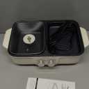 Food Party Hot Pot Electric Grill 2 in 1 Korean BBQ Grill Indoor Smokeless Hotpot Pot Electric Cooker Sahabu Shabu Pot Non Stick (Large)