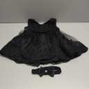 Jup'Elle Flower Girl Dresses for Wedding Embroidery Formal Dress Baby Girls Princess Pageant Party Dress with Headwear (12 Months, Gracey Black)