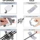 Cord Organizer for Appliances,6 Pack Upgraded Cord Wrapper Cord Winder Cord Holder Cord Hider Tidy Wrap Cord Keeper (Large)