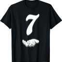 Funny Six Seven Meme 6 7 Halloween Costume Matching 7 T-Shirt, L