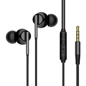 2 x viken Wired Earbuds with Microphone Volume Control, Stereo Heavy Bass Earphones Noise Isolation in-Ear Headset Compatible with iPad,Laptop,MP3,Phones Fits All 3.5mm Jack Plug Headphones Wired (Black)
