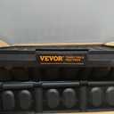 VEVOR 45L Collapsible Storage Bins with Lids 3 Packs, Stackable Utility Crates with Handles, Large Folding Containers for Organizing Tools, Snacks, Books, Food, Drinks, Camping & Transport