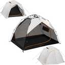 OutdoorMaster 2 Person Camping Tent, 4 Seasons Lightweight Backpacking Canopy, Waterproof and Weatherproof Sun Shelter, Double Layer Outdoor Cabana for Camping, Hiking and Mountaineering