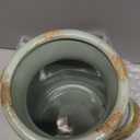 Quoowiit Ceramic Rustic Farmhouse Vase, Distressed Decorative Flower Vases for Home Decor, Ideal Shelf Decor, Green Boho Vase for Living Room Bedroom Kitchen Office Centerpiece Table Decorations (8 Inch-green)