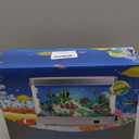 Fake Motion Fish Tank Mini Aquarium, Artificial Tropical Decorative Lamp Night Light with Moving Fish, Gift for Kids (US Plug)