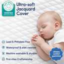 Pro Goleem Pack and Play Mattress (38"x26"), Waterproof Pack n Play Mattress Pad with Carry Bag, Firm Playard Mattress with Soft Cover, for Babies and Toddlers