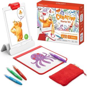 Osmo - Creative Starter Kit for iPad - 3 Educational Learning Games - Creative Drawing & Problem Solving/Early Physics - STEM Toy Gifts for Kid, Boy & Girl - Ages 5-10 (Osmo Base Included)