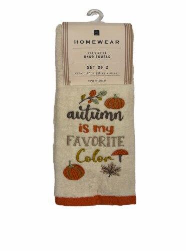 Homewear 2-PK Hand Towel Fall In Air White