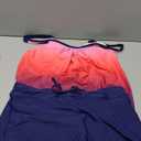 Aqua Eve Two Piece Women's Tankini Swimsuits Blouson Swim Tank Top with Shorts Modest Bathing Suits Pink Gradient L