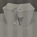 2 Pack Holder for Clorox Toilet Wand, Compatible with Clorox Toilet Wand Holder only, White & Gray