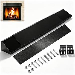 Fireplace Heat Shield & Heat Deflector 28-48 Inch, High‑Heat Barrier