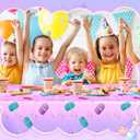 2 Pcs Birthday Party Decorations Plastic Cute Birthday Tablecloth 108 x 54 Inches Disposable Rectangle Tablecover for Boys Girls Kids Baby Shower Party Supplies (Soda Bottle)